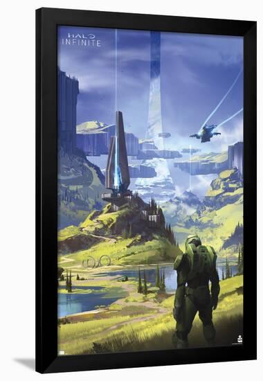 Halo Infinite - Master Chief Valley-null-Framed Standard Poster