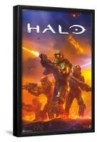 Halo - Master Chief Battle-Trends International-Framed Poster