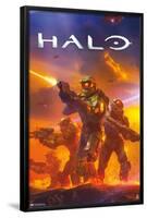 Halo - Master Chief Battle-Trends International-Framed Poster