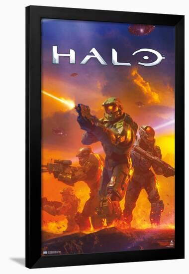 Halo - Master Chief Battle-Trends International-Framed Poster