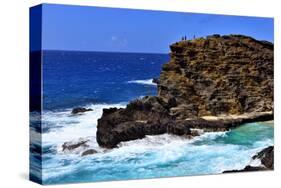 Halona Beach Cove, Island of Oahu, Hawaii, USA-null-Stretched Canvas