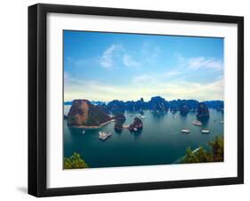 Halong Bay Panorama in Vietnam.-Banana Republic images-Framed Photographic Print