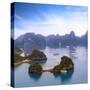 Halong Bay Vietnam Panorama. Beautiful Panoramic View of Ha Long Bay with Many Islands and Mountain-Banana Republic images-Stretched Canvas