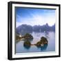 Halong Bay Vietnam Panorama. Beautiful Panoramic View of Ha Long Bay with Many Islands and Mountain-Banana Republic images-Framed Photographic Print