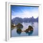 Halong Bay Vietnam Panorama. Beautiful Panoramic View of Ha Long Bay with Many Islands and Mountain-Banana Republic images-Framed Photographic Print