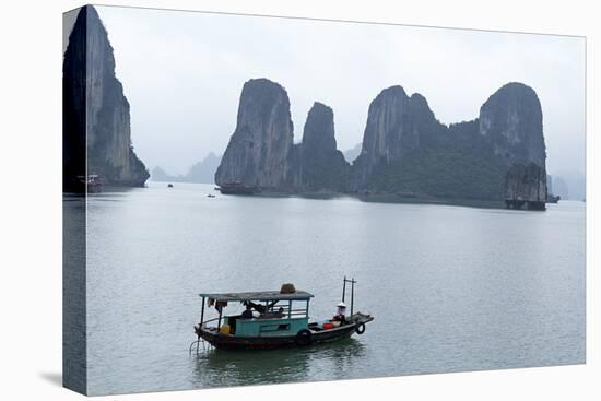 Halong (Ha Long) Bay, UNESCO World Heritage Site, Vietnam, Indochina, Southeast Asia, Asia-Bruno Morandi-Stretched Canvas