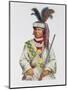 Halpatter-Micco or Billy Bowlegs, a Seminole Chief, C.1825, Illustration from 'The Indian Tribes…-Charles Bird King-Mounted Giclee Print