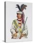 Halpatter-Micco or Billy Bowlegs, a Seminole Chief, C.1825, Illustration from 'The Indian Tribes…-Charles Bird King-Stretched Canvas