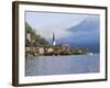 Halstatt (Hallstatt) Lake, Near Salzburg, Salzkammergut, Austria-Christian Kober-Framed Photographic Print