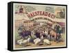 Halstead and Co. Beef and Pork Packers, Lard Refiners and Co.-null-Framed Stretched Canvas