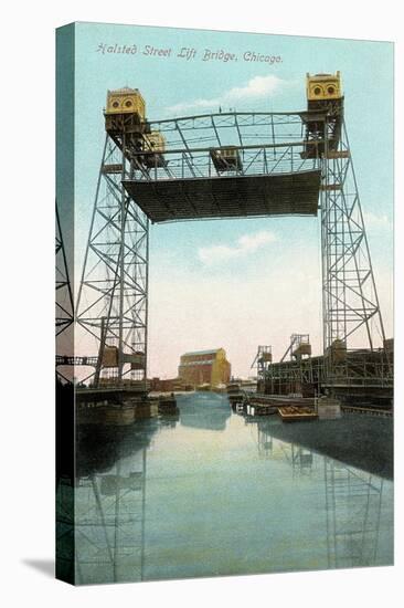 Halsted Street Lift Bridge-null-Stretched Canvas