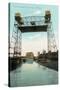 Halsted Street Lift Bridge-null-Stretched Canvas