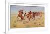 Halt-Dismount-Frederic Sackrider Remington-Framed Art Print