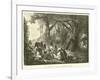 Halt of a Party of Antis Indians at the Entrance of a Forest-Édouard Riou-Framed Giclee Print