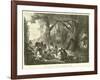 Halt of a Party of Antis Indians at the Entrance of a Forest-Édouard Riou-Framed Giclee Print