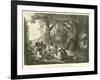 Halt of a Party of Antis Indians at the Entrance of a Forest-Édouard Riou-Framed Giclee Print