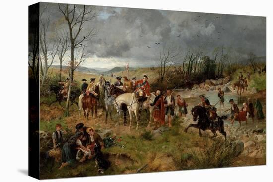 Halt of Prince Charles Edward on the Banks of the Nairne, 1878-Richard Beavis-Stretched Canvas