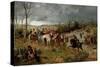 Halt of Prince Charles Edward on the Banks of the Nairne, 1878-Richard Beavis-Stretched Canvas