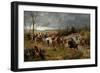 Halt of Prince Charles Edward on the Banks of the Nairne, 1878-Richard Beavis-Framed Giclee Print