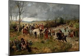 Halt of Prince Charles Edward on the Banks of the Nairne, 1878-Richard Beavis-Mounted Giclee Print