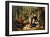 Halt on the Portage, 1871-Arthur Fitzwilliam Tait-Framed Giclee Print