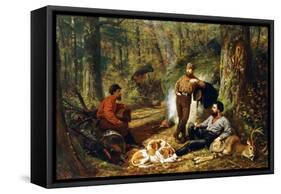 Halt on the Portage, 1871-Arthur Fitzwilliam Tait-Framed Stretched Canvas