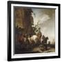 Halte de chasseurs et de cavaliers-Philips Wouwerman-Framed Giclee Print