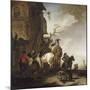 Halte de chasseurs et de cavaliers-Philips Wouwerman-Mounted Giclee Print