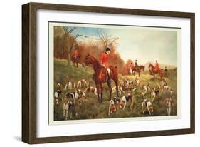 Halted-George Derville Rowlandson-Framed Art Print