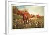 Halted-George Derville Rowlandson-Framed Art Print