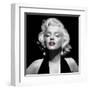 Halter Top Marilyn Red Lips-null-Framed Art Print