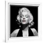 Halter Top Marilyn Red Lips-null-Framed Art Print