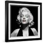 Halter Top Marilyn Red Lips-null-Framed Art Print