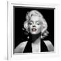 Halter Top Marilyn Red Lips-null-Framed Art Print