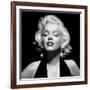 Halter Top Marilyn Red Lips-null-Framed Art Print