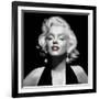 Halter Top Marilyn Red Lips-null-Framed Art Print