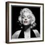 Halter Top Marilyn Red Lips-null-Framed Art Print