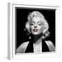 Halter Top Marilyn Red Lips-null-Framed Art Print