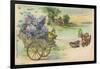 Haltgegendaslicht Litho Schmetterlinge, Blumenwagen, Kitsch, Meteor Drgm 88690-null-Framed Giclee Print