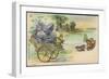 Haltgegendaslicht Litho Schmetterlinge, Blumenwagen, Kitsch, Meteor Drgm 88690-null-Framed Giclee Print