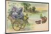 Haltgegendaslicht Litho Schmetterlinge, Blumenwagen, Kitsch, Meteor Drgm 88690-null-Mounted Giclee Print