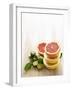 Halved Grapefruits and Limes-Louise Lister-Framed Photographic Print