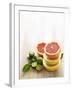 Halved Grapefruits and Limes-Louise Lister-Framed Photographic Print