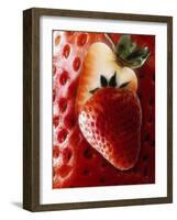 Halved Strawberry-Dieter Heinemann-Framed Photographic Print