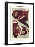 Ham and Bacon-null-Framed Art Print