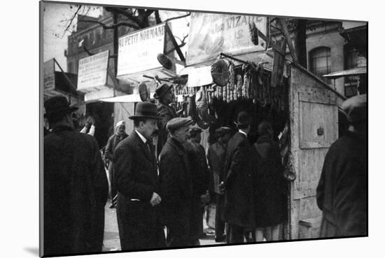 Ham Fair on the Boulevard Richard Lenoir, Paris, 1931-Ernest Flammarion-Mounted Giclee Print
