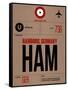 HAM Hamburg Luggage Tag 1-NaxArt-Framed Stretched Canvas