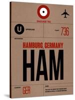 HAM Hamburg Luggage Tag 1-NaxArt-Stretched Canvas