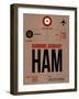 HAM Hamburg Luggage Tag 1-NaxArt-Framed Art Print