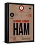 HAM Hamburg Luggage Tag 1-NaxArt-Framed Stretched Canvas